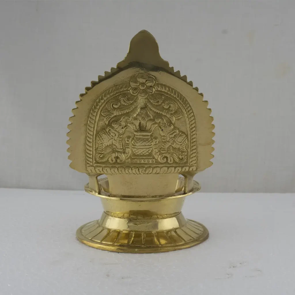 Brass gaja lakshmi Vilakku